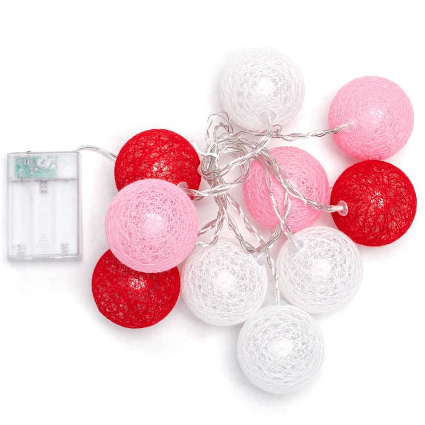 Aigostar - LED božićni niz 10xLED/3xAA 2m topla bijela