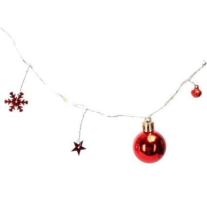 Aigostar - LED božićni lanac 20xLED/3xAA 2 m topla bijela