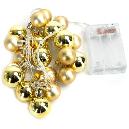 Aigostar - LED božićni lanac 20xLED/3xAA 2 m topla bijela