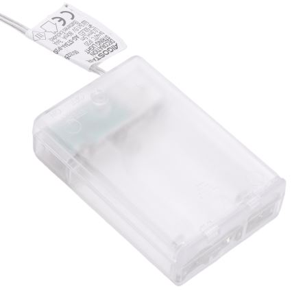 Aigostar - LED božićni niz 50xLED/3xAA 5m topla bijela zlatna