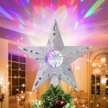 Aigostar - LED božićni projektor snježnih pahulja LED/5W/230V višebojna srebrna zvijezda