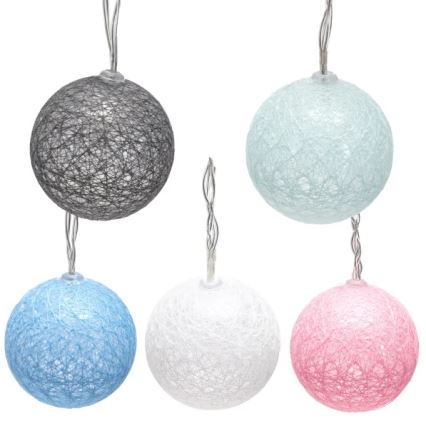 Aigostar - LED božićni svjetlosni lanac 10xLED/3xAA 2m topla bijela