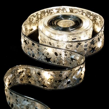 Aigostar - LED božićne lampice 20xLED/3xAA 2 m topla bijela srebrna