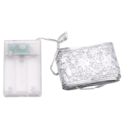 Aigostar - LED božićne lampice 20xLED/3xAA 2 m topla bijela srebrna