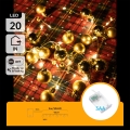 Aigostar - LED Božićni svjetlosni niz 20xLED/3xAA 2 m topla bijela