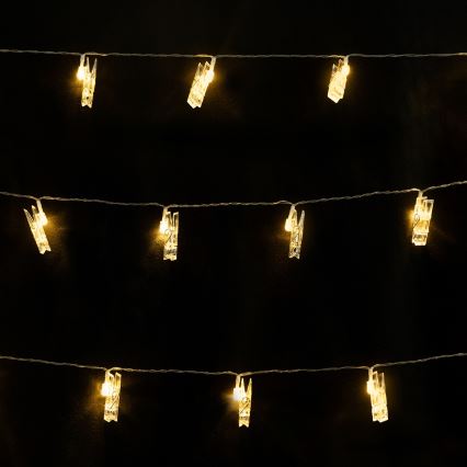 Aigostar - LED dekorativni lanac 40xLED/5W/USB 9 m topla bijela