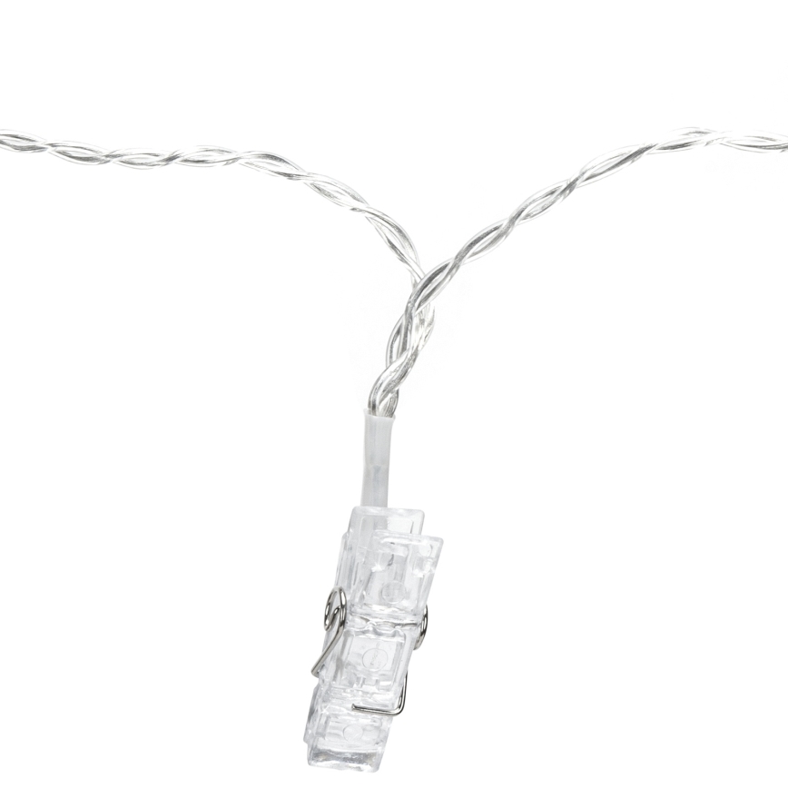 Aigostar - LED dekorativni lanac 40xLED/5W/USB 9 m topla bijela