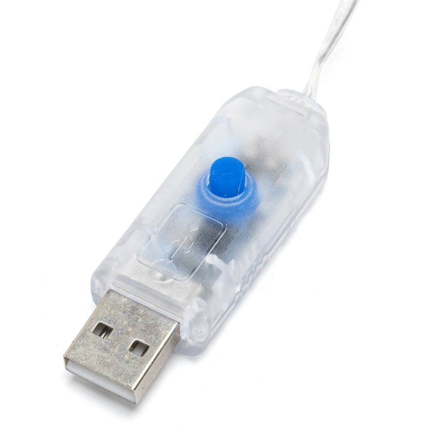 Aigostar - LED dekorativni lanac 40xLED/5W/USB 9 m topla bijela