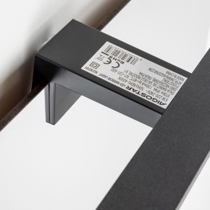 Aigostar - LED kupaonsko osvjetljenje za ogledalo LED/8W/230V 4000K 40 cm IP44 crna