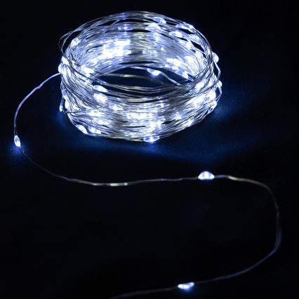 Aigostar - LED lanac 20xLED/2x3V 2m hladno bijela