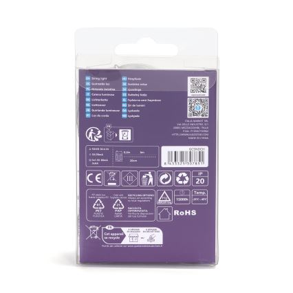 Aigostar - LED lanac 50xLED/3xAA 5,3m hladno bijela