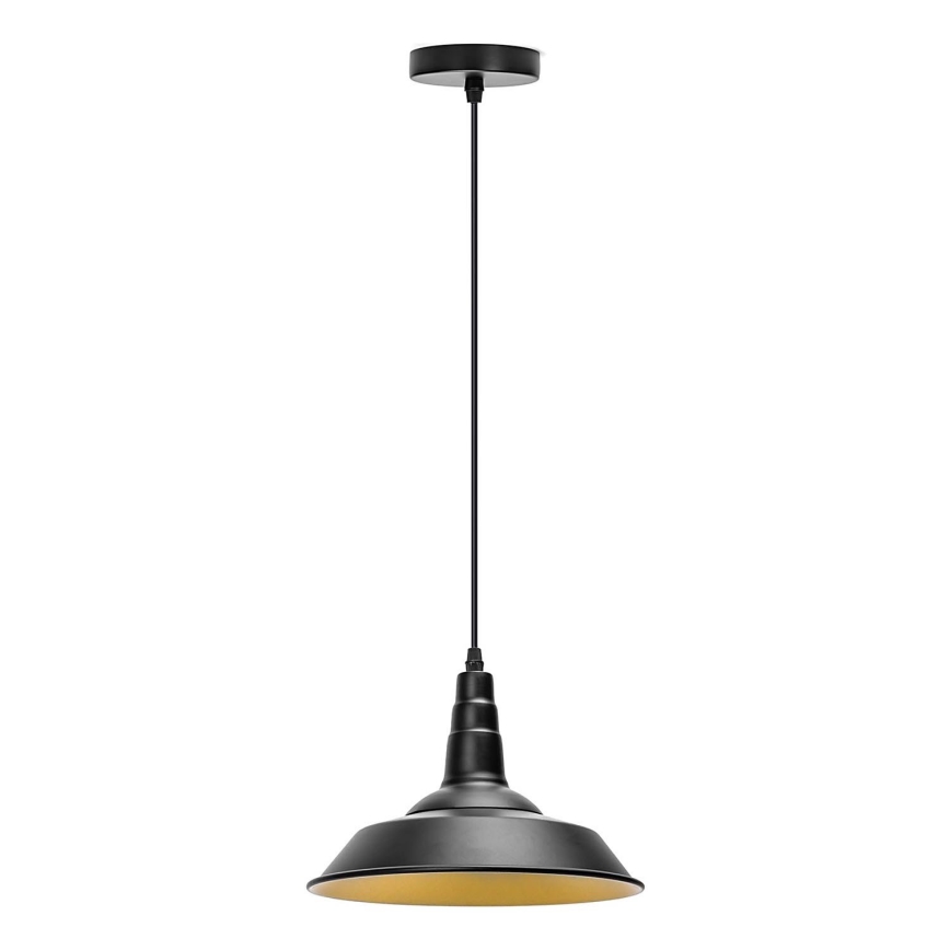 Aigostar - LED luster na sajli, 1x E27/60W/230V, promjer 36 cm, crne boje