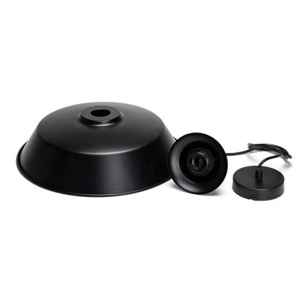 Aigostar - LED luster na sajli, 1x E27/60W/230V, promjer 36 cm, crne boje
