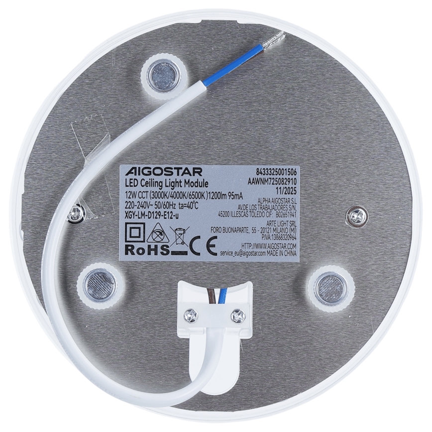 Aigostar - LED magnetski modul LED/12W/230V 3000/4000/6500K