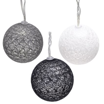 Aigostar - LED niz 10xLED/3xAA 2m topla bijela