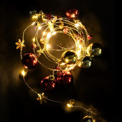 Aigostar - LED niz 20xLED/3xAA 2m topla bijela