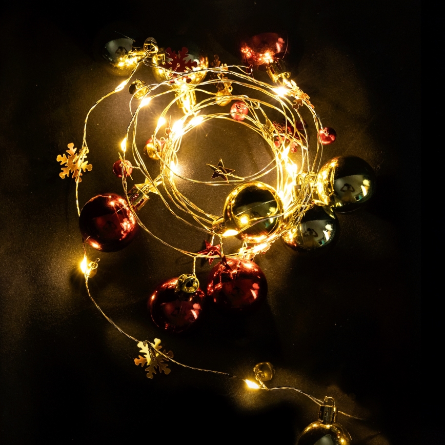 Aigostar - LED niz 20xLED/3xAA 2m topla bijela