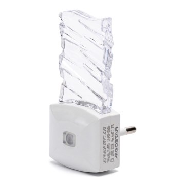 Aigostar - LED noćno svjetlo sa sumrak senzorom LED/0,2W/230V 6500K