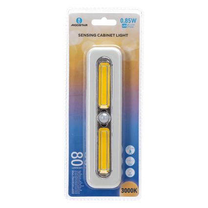 Aigostar - LED osvjetljenje ormara sa senzorom pokreta LED/3xAAA 3000K bijela