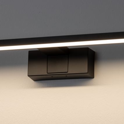 Aigostar - LED osvjetljenje za kupaonsko ogledalo LED/8W/230V 4000K 40 cm IP44 crno