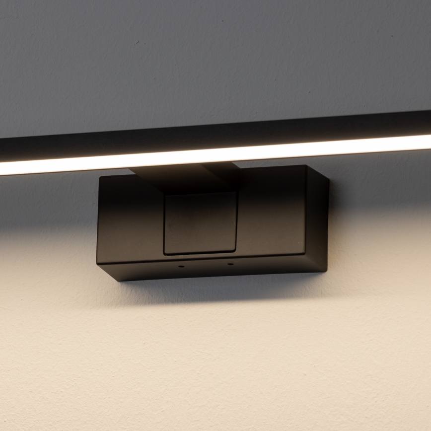 Aigostar - LED osvjetljenje za kupaonsko ogledalo LED/8W/230V 4000K 40 cm IP44 crno