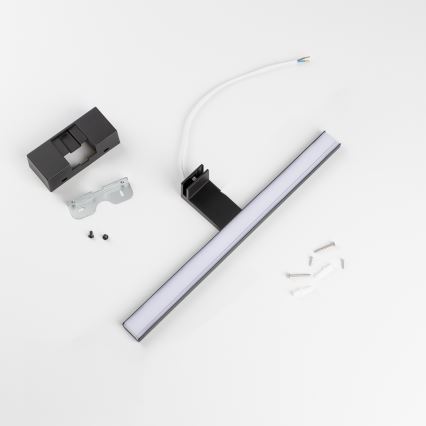 Aigostar - LED osvjetljenje za kupaonsko ogledalo LED/8W/230V 4000K 40 cm IP44 crno