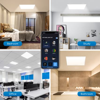 Aigostar - LED panel za spušteni strop s mogućnošću prigušivanja 32W/230V Wi-Fi 60x60 cm