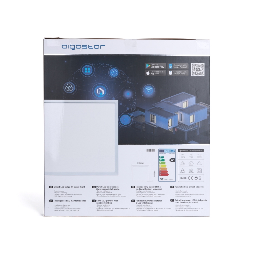 Aigostar - LED panel za spušteni strop s mogućnošću prigušivanja 32W/230V Wi-Fi 60x60 cm