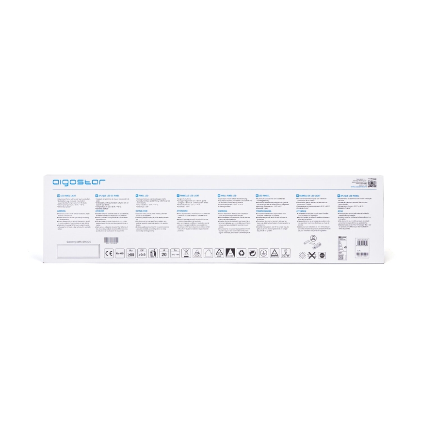 Aigostar - LED ugradbeni panel LED/50W/230V 4000K 120x30cm bijela