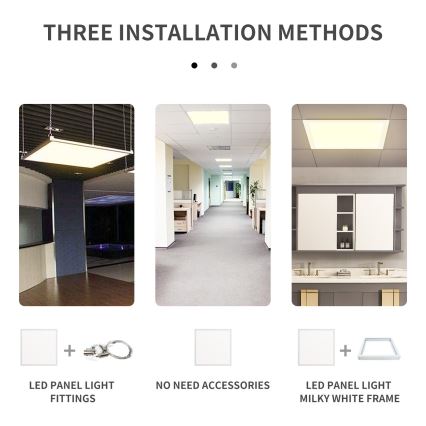 Aigostar - LED ugradbeni panel LED/50W/230V 4000K 60x60 cm