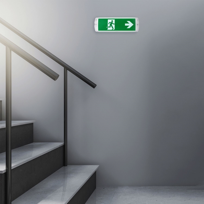 Aigostar - LED Panik svjetiljka EMERGENCY EXIT LED/4W/230V IP65 6500K 600mAh