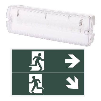 Aigostar - LED Panik svjetiljka EMERGENCY EXIT LED/4W/230V IP65 6500K 600mAh