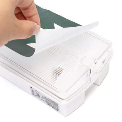 Aigostar - LED Panik svjetiljka EMERGENCY EXIT LED/4W/230V IP65 6500K 600mAh