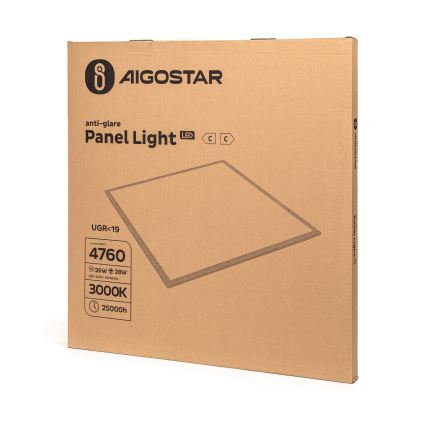 Aigostar - LED plafonski panel LED/28W/230V 3000K 59,5x59,5 cm