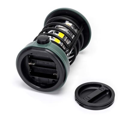 Aigostar - LED prenosna kamping svjetiljka s prigušivanjem LED/3xAA zelena 18 cm
