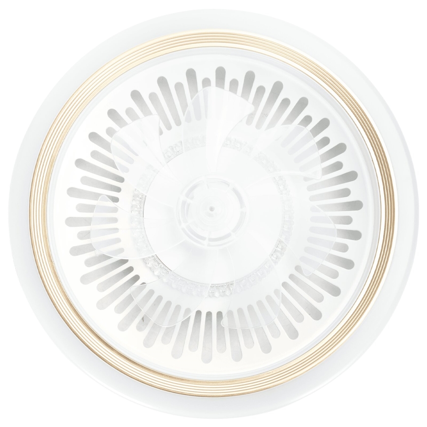 Aigostar - LED Prigušiva stropna ventilator LED/40W/230V 2700/4000/6500K pr. 50 cm + daljinski upravljač bijela