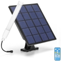 Aigostar - LED Prigušiva cijev sa solarnim panelom LED/3,2V 3000K/4000K/6500K IP65 5000 mAh + daljinski upravljač