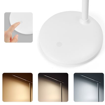 Aigostar - LED Prigušiva punjiva dodirna stolna lampa LED/3W/5V 2700/4000/6500K 1800 mAh