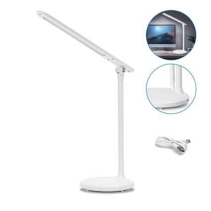 Aigostar - LED Prigušiva punjiva dodirna stolna lampa LED/3W/5V 2700/4000/6500K 1800 mAh
