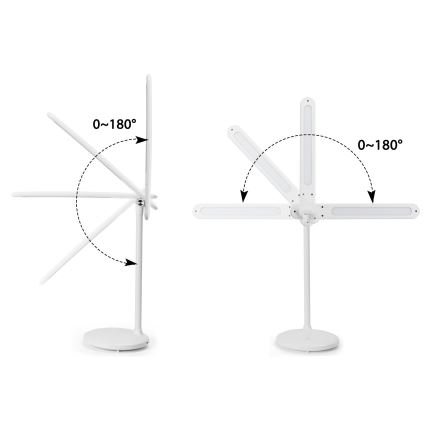 Aigostar - LED Prigušiva punjiva dodirna stolna lampa LED/3W/5V 2700/4000/6500K 1800 mAh