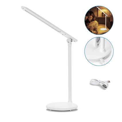 Aigostar - LED Prigušiva punjiva dodirna stolna lampa LED/3W/5V 1200mAh 3000/4000/6500K