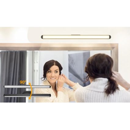 Aigostar - LED Prigušiva punjiva rasvjeta za ogledalo LED/2,9W/5V 2000 mAh