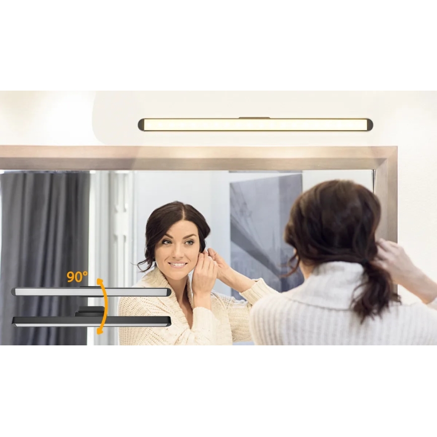 Aigostar - LED Prigušiva punjiva rasvjeta za ogledalo LED/2,9W/5V 2000 mAh