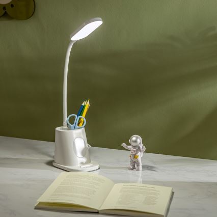 Aigostar - LED Prigušiva punjiva stolna lampa LED/2,8W/5V 1800mAh 3000/5000K bijela