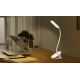 Aigostar - LED Prigušiva punjiva stolna lampa s kopčom LED/2,5W/5V bijela