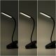 Aigostar - LED Prigušiva punjiva stolna lampa s kopčom LED/2,5W/5V crna