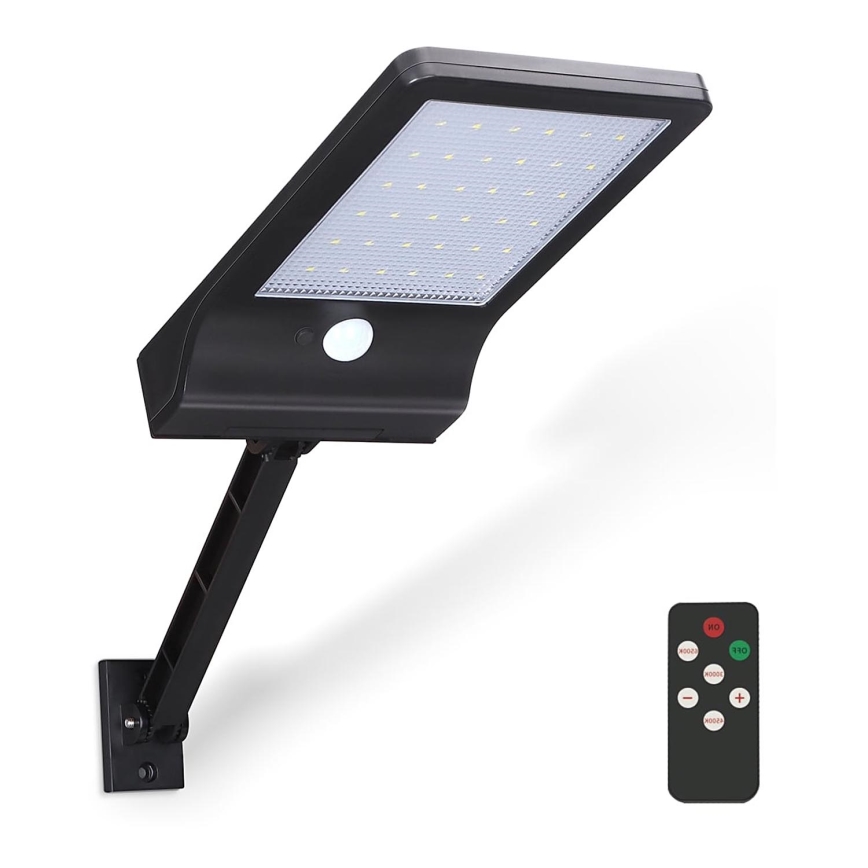Aigostar - LED Prigušiva solarna lampa sa senzorom LED/2,3W/5,5V IP65 1800 mAh + daljinski upravljač