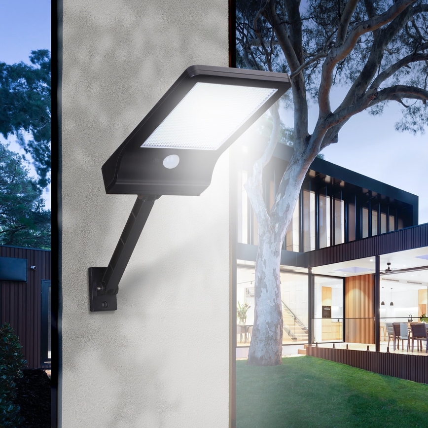 Aigostar - LED Prigušiva solarna lampa sa senzorom LED/2,3W/5,5V IP65 1800 mAh + daljinski upravljač