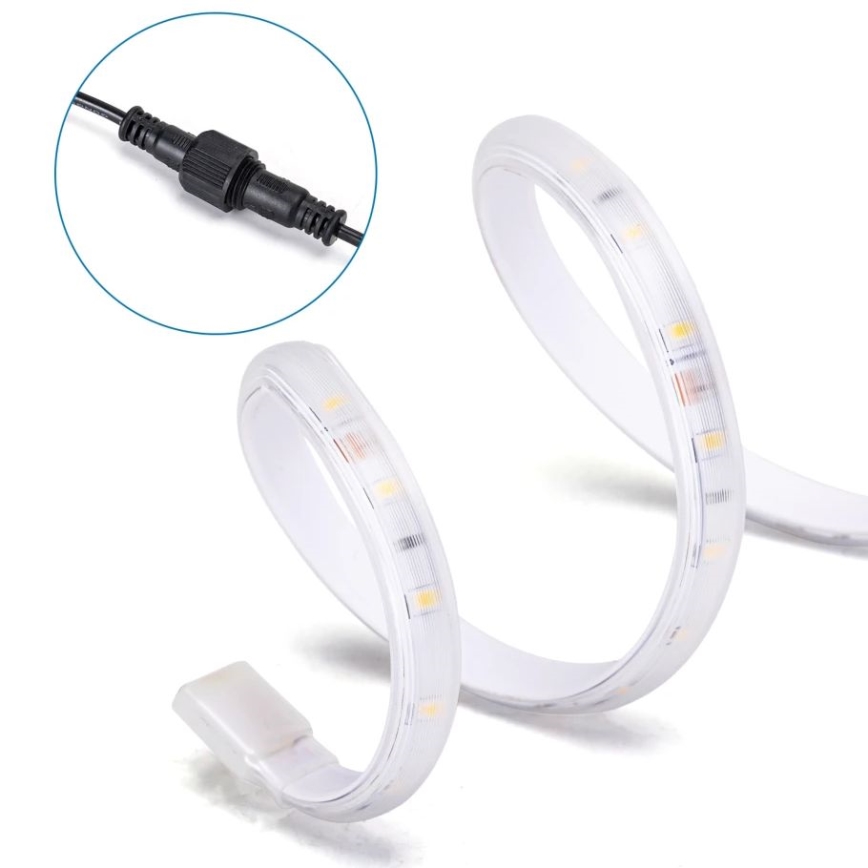 Aigostar - LED Prigušiva solarna traka LED/1,6W/3,2V 3 m 1600 mAh 6500K IP65 + daljinski upravljač