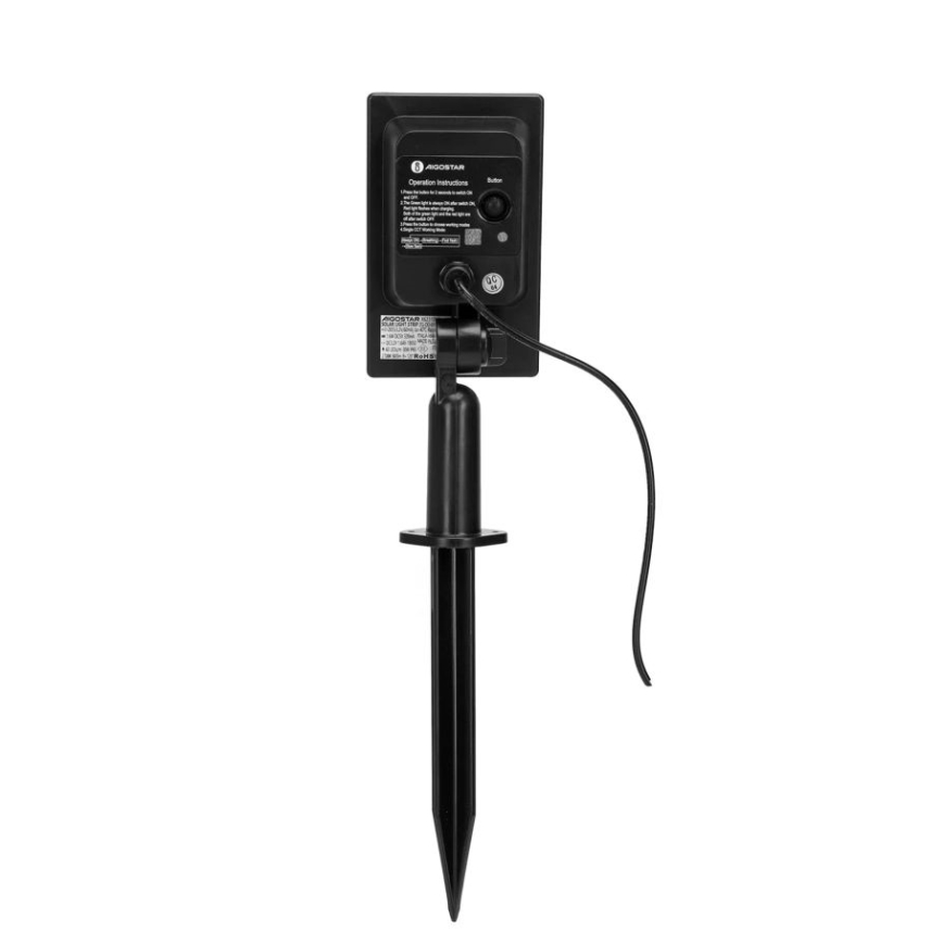 Aigostar - LED Prigušiva solarna traka LED/1,6W/3,2V 3 m 1600 mAh 6500K IP65 + daljinski upravljač